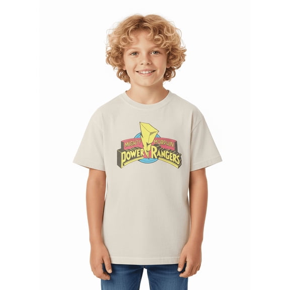 Power Rangers Boys Mineral Wash Mighty Morphin Graphic Tee, Sizes 4-18
