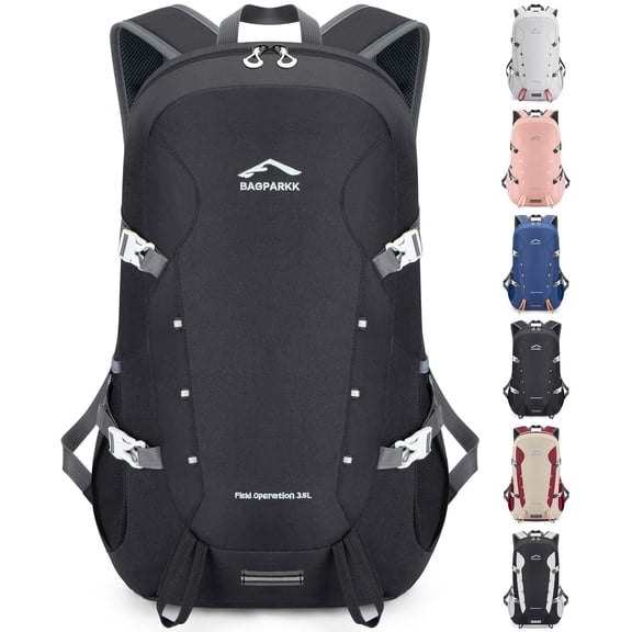 Mochila de senderismo BAGPARKK, grande, 35 L, para hombre y mujer, 0,88 libras