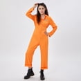 thumbnail image 2 of Mono de prisionero Pivanzore para mujer, disfraz de cárcel, color naranja, XXL, 2 of 7