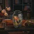 thumbnail image 6 of Yatskia Sunset Rooster Large Burial Urns for Human Ashes Adult Female, Decorative Urns for Human Ash, Small Memorial Keepsake Urn for Ashes Adult Male, (Classic 10 Inch and 3 Inch), 6 of 8