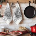 thumbnail image 6 of Eucalyptus Grey Kitchen Towels Set of 3, Vintage Bottle Succulents Flower Stripes Absorbent Dish Towels for Kitchen, Microfiber Hand Towel, Quick Drying Tea Towel for Cleaning Decorative Dishcloths, 6 of 7