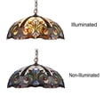thumbnail image 3 of RADIANCE Goods Tiffany-Style Dark Bronze 2 Light Victorian Ceiling Pendant Fixture 18" Shade, 3 of 6