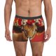 thumbnail image 1 of Balery White And Red Daisy Cow Calzoncillos bóxer para hombre, ropa interior de algodón suave y transpirable con cinturilla de nailon-Small, 1 of 5