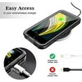 thumbnail image 4 of Funda impermeable para iPhone SE, 8, resistente a la suciedad, carcasa completa a prueba de golpes con protector de pantalla integrado, carcasa resistente para iPhone SE, 8, 7, transparente, 4 of 6