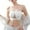 White, variant on Women Wirefree BraLace Strapless Unlined Bralette Transparent Sheer Apparel L Beige