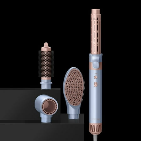 InfinitiPRO by Conair DigitalAIRE Wet-to-Dry Multi Styling Wand, Powerful Hair Blow Dryer and Multi-Styler w attachments - Powder Blue