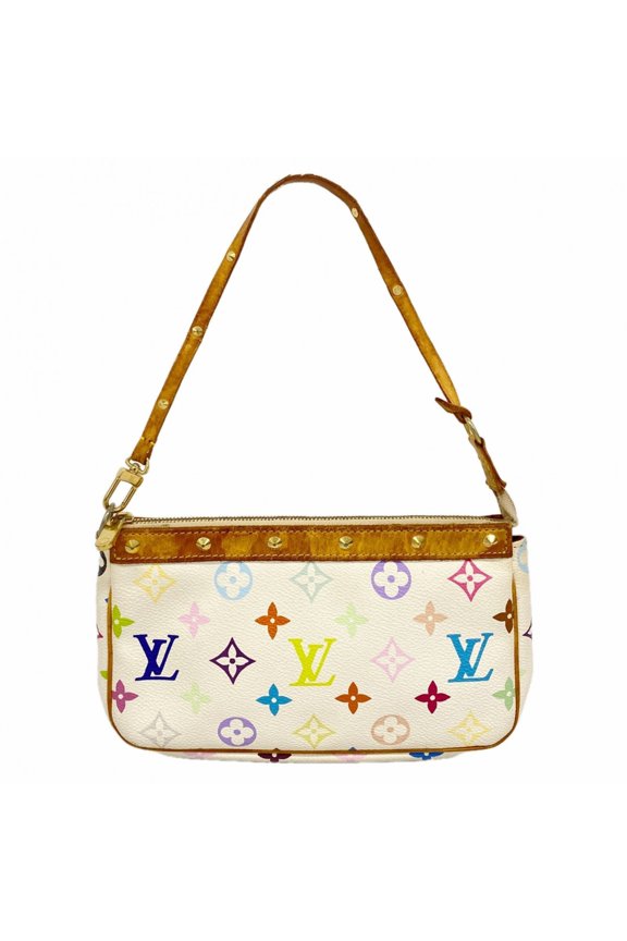 Pre-Owned Louis Vuitton Bag/Pouch Monogram Multicolor Pochette Accessoires M92649 Blanc...