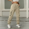 thumbnail image 2 of WILLBEST Pantalones Casuales para Mujer, Cómodos, Holgados, Tipo Jogger Cargo, Ropa Urbana Versátil, Ideales para Uso Diario y Entrenamientos. Mediana, 2 of 6