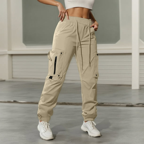 WILLBEST Pantalones Casuales para Mujer, Cómodos, Holgados, Tipo Jogger Cargo, Ropa Urbana Versátil, Ideales para Uso Diario y Entrenamientos. Extra Grande