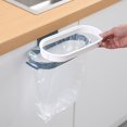 thumbnail image 1 of Bolsa colgante de plástico portátil azul para residuos de cocina, soporte de almacenamiento con gancho, almohadilla, lijado, 1 of 5