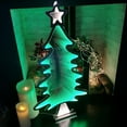 thumbnail image 5 of Green Standing LED Infinity Christmas Tree Decoration with Metal Base, 5 of 9