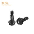 thumbnail image 3 of Unique Bargains 30Pack #8 x 5/8' Hex Washer Head Self Tapping Screws Sheet Metal Screws, 3 of 5