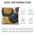 thumbnail image 5 of FUMJ Decorative  Pillowcase, Boho Colored Throw Pillow Cover for Couch Sofa Bed Stylish Decor, Simple  Textured Cushion , Square, 5 of 5