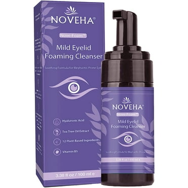 Nove-Foam Lavender and Tea Tree Oil Eyelid Foaming Cleanser - 3.38 fl oz (100ml)
