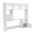 thumbnail image 5 of Modern Desktop Storage Organizer Home Office Desktop Bookshelf Holder Computer Rack Desk Organizer for Space Saving (White), 5 of 13
