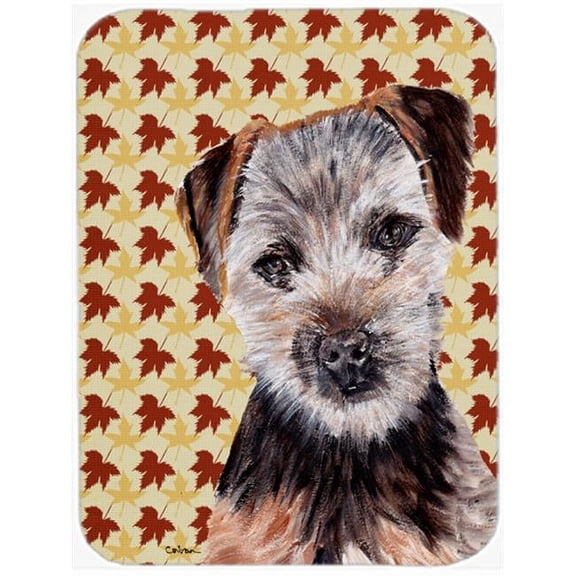 Carolines Treasures Norfolk Terrier Puppy Fall Leaves Mouse Pad- - 7.75 x 9.25 In.