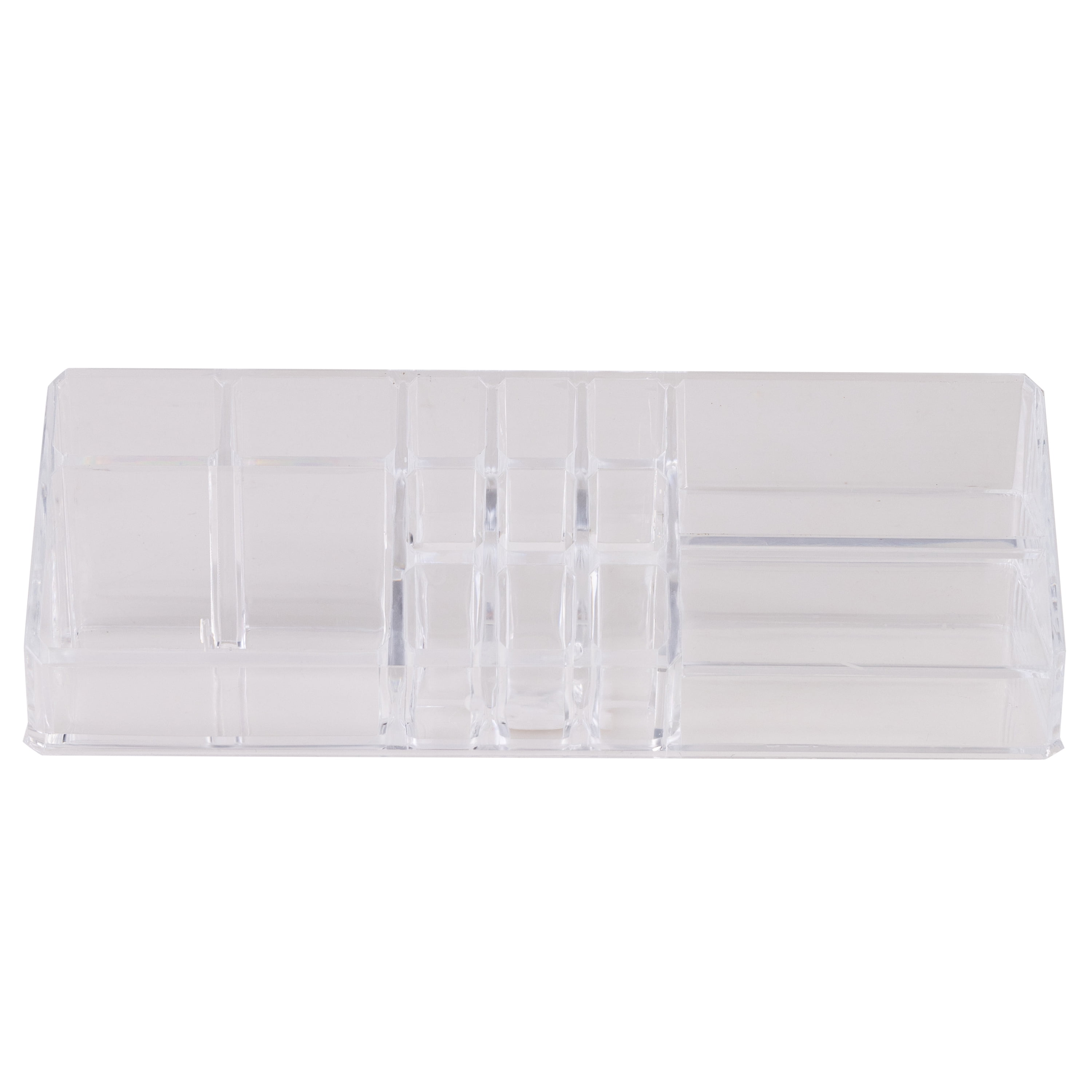Simplify 14 Section Cosmetic and Jewelry Holder, Clear