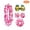 Hot Pink, variant on Hawaiian Leis Garland Ruffled Flower Necklaces Luau Hen Stag Hawaiian Fancy Dress Decorations for Adults Beach Themed Birthday Summer Party Favors