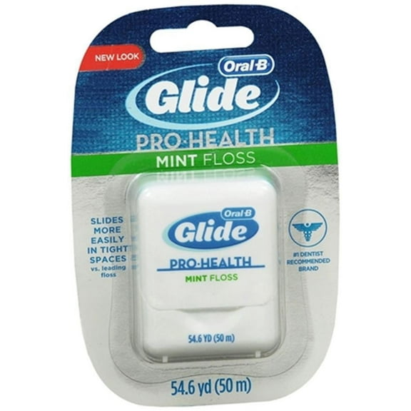 Oral-B Glide Dental Floss Pro-Health Remove Plaque, Mint, 54.6 yd, 3-Pack
