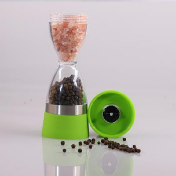 DECORNIJIA Seasoning Hand Grinder Ceramic Core PP Salt Pepper Grinders 1Set