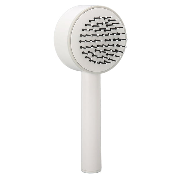 Cepillo de masaje con cojín de aire para mujer, cepillo desenredante para cabello rizado y liso, herramienta de peinado blanca