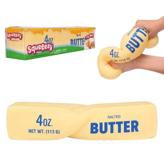 HZYZ 5.5" Squeeze Butter Stick Squishy Toys, Squishy Butter Stick, Fidget Butter Stress Squeeze Balls, Soft Slow Rising Squishy Butter Stick, Focus & Relaxation Stress Relief Toy for Kids