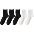 thumbnail image 2 of Helii Women Mid Calf Socks 5 Pairs Cotton Crew Socks Thin Breathable Athletic Socks Moisture Wicking Anti Odor Lightweight Running Gym Socks Daily Casual Grey,One Size, 2 of 3
