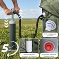thumbnail image 6 of Ktaxon Inflatable Tent with Hand Pump for Camping, Easy Setup Air Glamping Tents, All-Weather Waterproof Blow up Camping Tent for Family, Green, 6 of 10
