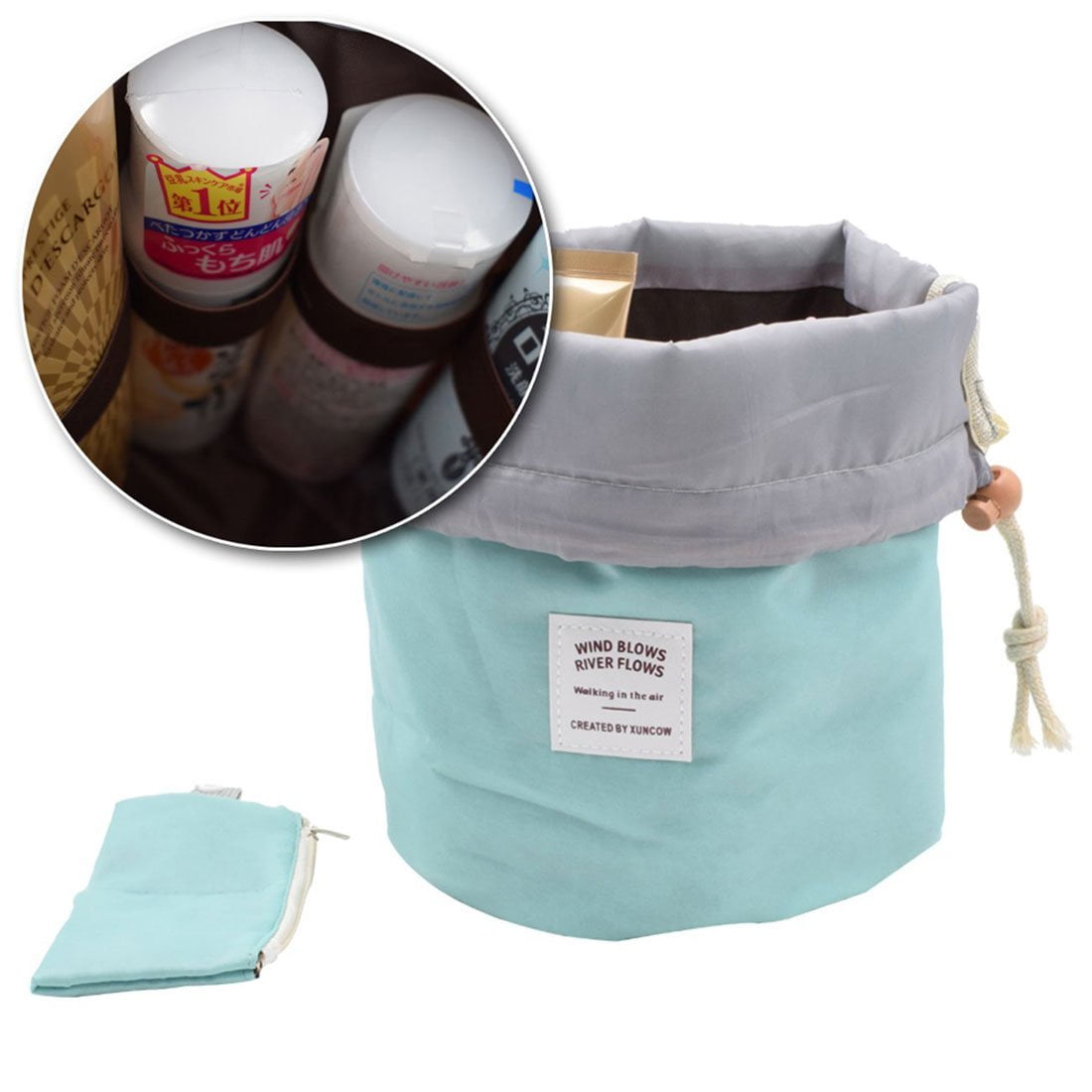 Shop Travel Cosmetic Bags Barrel Makeup Bag,W – Luggage Factory
