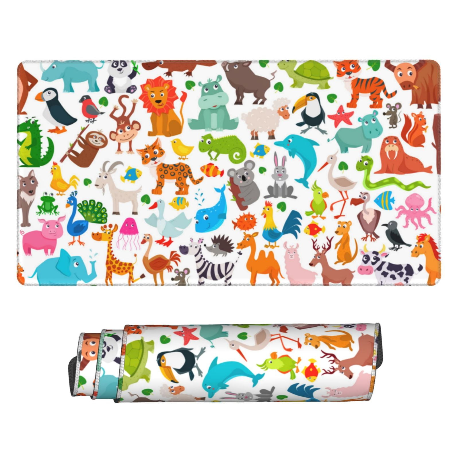 Kdxio Animals Print Large Gaming Mouse Pad,Non-Slip Base,Water Resist Keyboard Pad for Gamer,Office & Home,29.5 x 15.8 in
