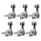 thumbnail image 1 of Clavijas de Afinación de Cuerdas de Guitarra Hugo 6 Piezas Cabezal Cerrado Plata Izquierda, 1 of 10