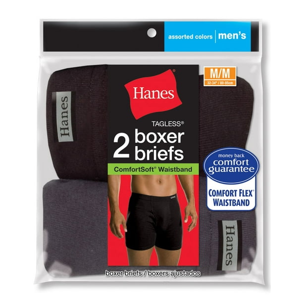 Red Label Mens 2-Pack Assorted Comfortsoft Boxer Briefs