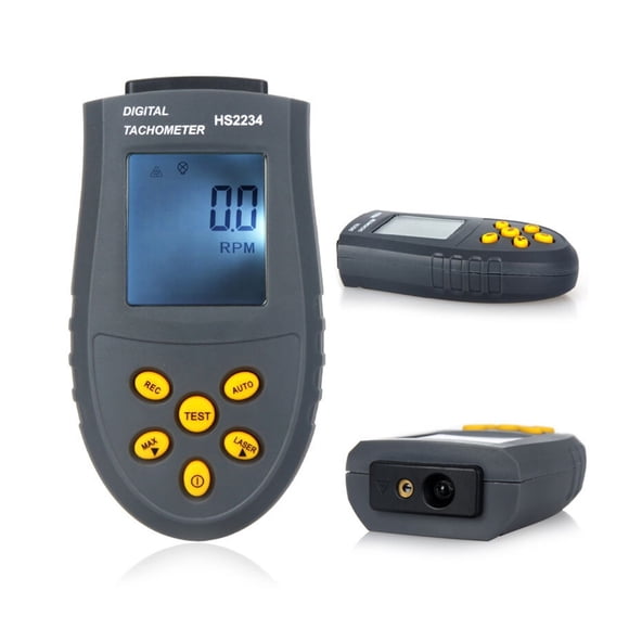 Digital Tachometer LCD RPM Tester Small Engine Motor Speed Gauge Non-Contact HS2234 ,Accurate