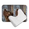 thumbnail image 6 of Yiaed Yak Print Bathroom Mat Set 2 Pieces Mat Anti-Skid Pad Ultra Soft and Absorbent Bathroom Bath Mat Contour Bath Rugs for Toilet Base, 6 of 6