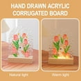 thumbnail image 3 of xjwjuw DIY Water Ripple LED Night Light, Acrylic Flower Ambient Light, USB Powered, Soft Warm Light, Children's Day Gift, for Bedroom, Desktop Decor, Kids' Room, Creative Activity, 3 of 6