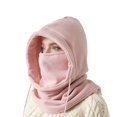 thumbnail image 2 of YAOBAMM Windproof Balaclava with Drawstring Women Fleece Cycling Hat Scarf Drawstring Camping Balaclava Hooded Beanie Bonnet Neck Head Cover, 2 of 6