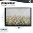 thumbnail image 4 of Stupell Industries Traditional Pastel Meadow Wildflowers Black Floating Frame Canvas Art, 31 x 21, by Elara Yasna, 4 of 8