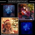 thumbnail image 4 of Cute Demon Slayer Agatsuma Zenitsu Anime Figure Character 3D LED Optical Illusion Sleep Night Light with Remote 16 Colors Bedroom Decor Table Lamp Birthday Xmas Gifts for Child Kids, 4 of 8