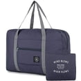 thumbnail image 1 of Bolsa de lona plegable Oucaili para mujeres y hombres, bolsas de viaje para el fin de semana, bolsa de equipaje impermeable para deportes, gimnasio, vacaciones, 1 of 6