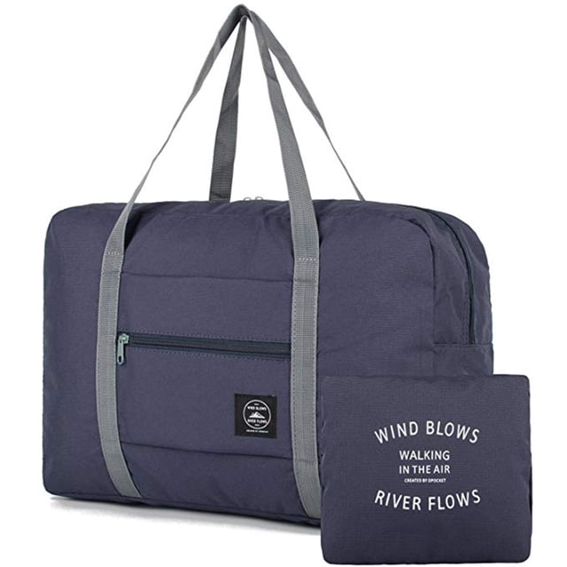 Bolsa de lona plegable Oucaili para mujeres y hombres, bolsas de viaje para el fin de semana, bolsa de equipaje impermeable para deportes, gimnasio, vacaciones
