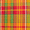 Orange, variant on Madras Plaid Fabric (Style 322) 100% Cotton Printed Fabric 44/45" Wide Sold BTY Shirts, Dresses, Apparel, Event Décor