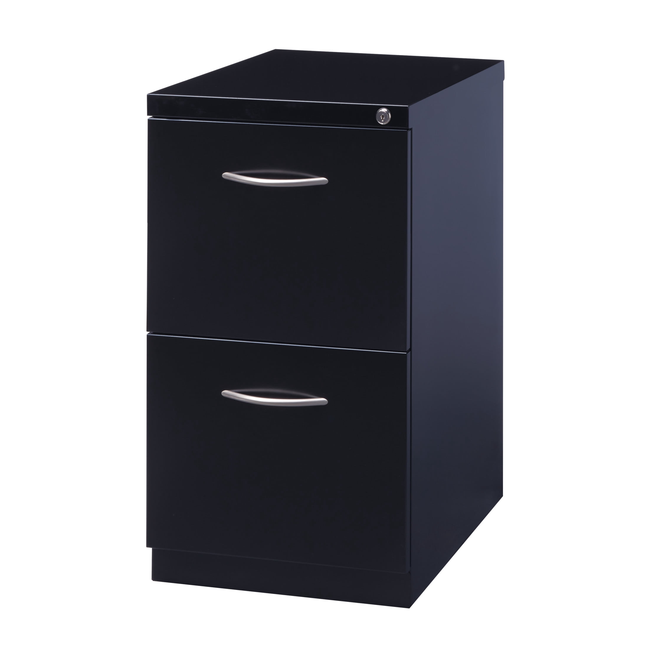 Hirsh 23" Deep Mobile Pedestal File Cabinet 2 Drawer File-File, Letter Width, Black
