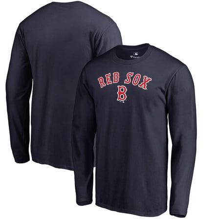 Fanatic Long Sleeve Boston Red Sox Fanatics Branded Cooperstown Collection Wahconah Long Sleeve T-Shirt - Navy ()