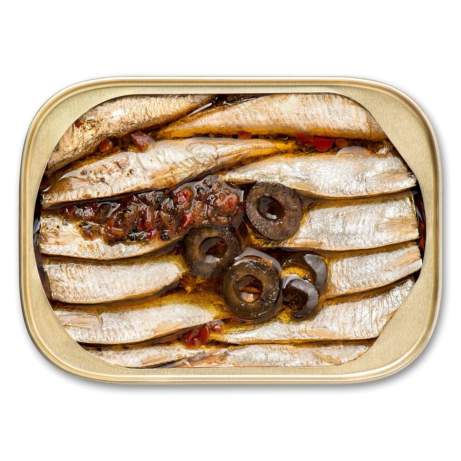 King Oscar Wild Caught Brisling Sardines in Extra Virgin Olive Oil, Mediterranean Style 3.75 oz