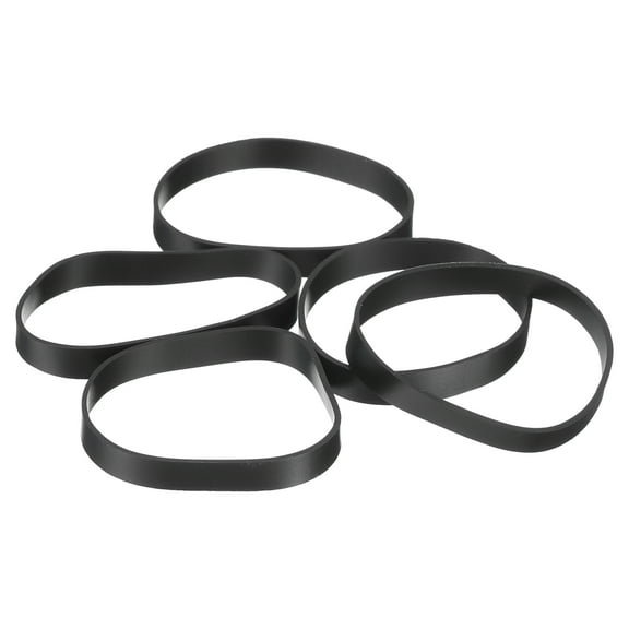 Uxcell Silicone Rubber Bands, 50Pcs 30x5mm Silicone Elastic Bands Cable Ties, Black