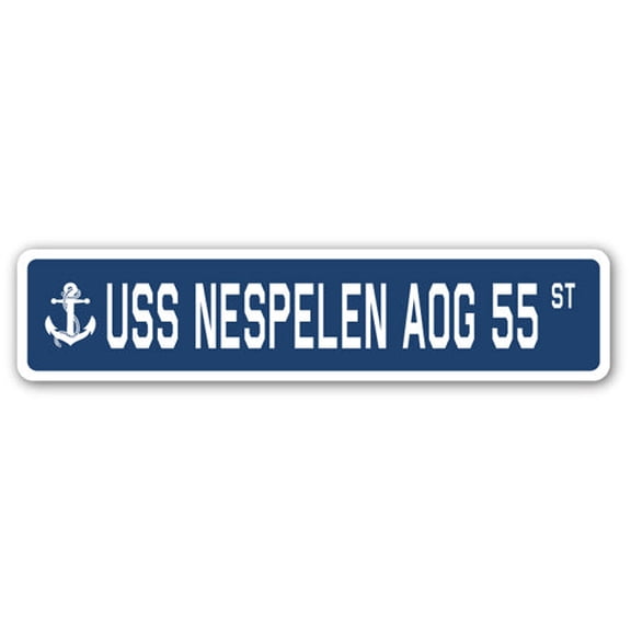 USS NESPELEN AOG 55 Street Sign us navy ship veteran sailor gift