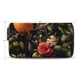 thumbnail image 2 of Birds with Crowns Flowers Leaves Women's Long Zipper Wallet Bifold Clutch Purse PU Leather Card Cases, 2 of 6