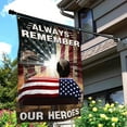 thumbnail image 3 of Always Remember Our Heroes Flag 3x5 Ft Outdoor Double Sided Large Memorial Day Flag for Outside, 4th of July Independence Day Veterans Day Flags for House Indoor Yard Holiday Patriotic Banner Decor, 3 of 8