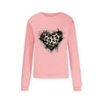 thumbnail image 4 of Women's Valentine's Day Shirts Top Long Sleeve Shirts for Women Fashion Valentine's Day Printed Blouses Casual Crew Neck Pullover Tops, 4 of 8