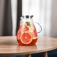 thumbnail image 5 of Glass Pitcher with Lid,1 Gallon Glass Water Pitcher Hot/Cold Water Jug, Juice and Iced Tea Beverage Carafe with Lid (Extra-Wide Mouth), 5 of 8